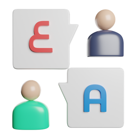 Language Translator  3D Icon