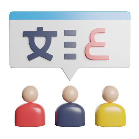 Language Translator  3D Icon
