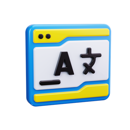 Language Translator  3D Icon
