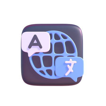 Language Translator  3D Icon