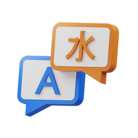 Language Translator  3D Icon