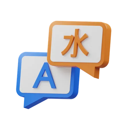 Language Translator  3D Icon