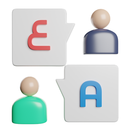 Language Translator  3D Icon