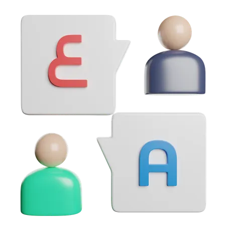 Language Translator  3D Icon