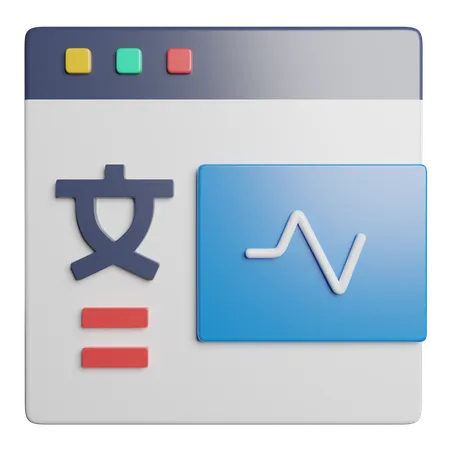 Language Translator  3D Icon