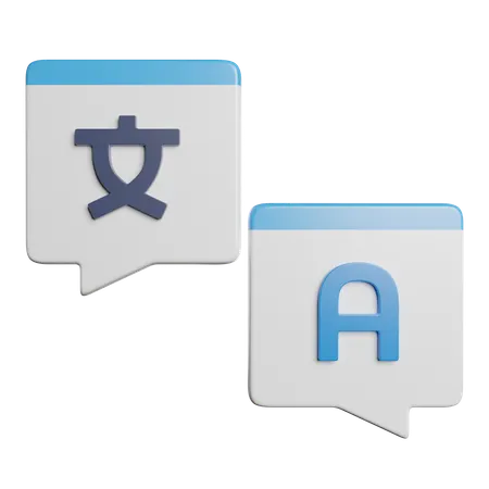 Language Translator  3D Icon