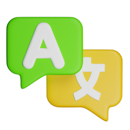 Language Translator  3D Icon