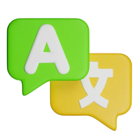 Language Translator  3D Icon