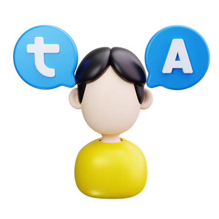 Language Translator  3D Icon