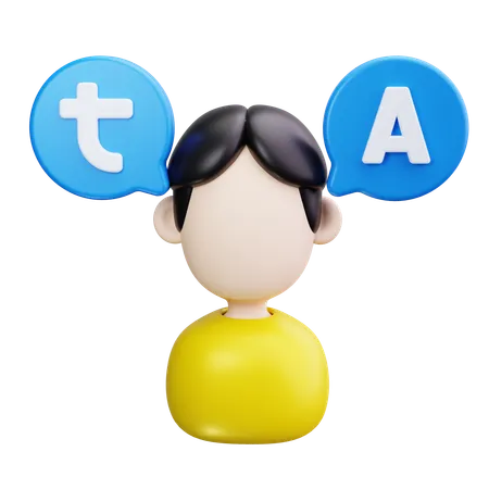 Language Translator  3D Icon