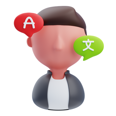 Language Translator  3D Icon