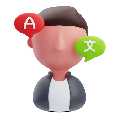 Language Translator  3D Icon