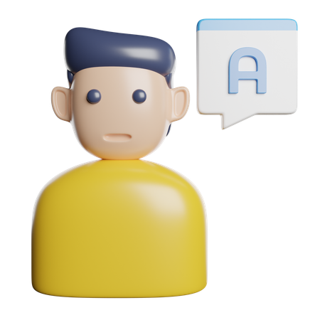 Language Translator  3D Icon
