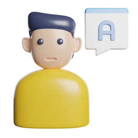 Language Translator  3D Icon