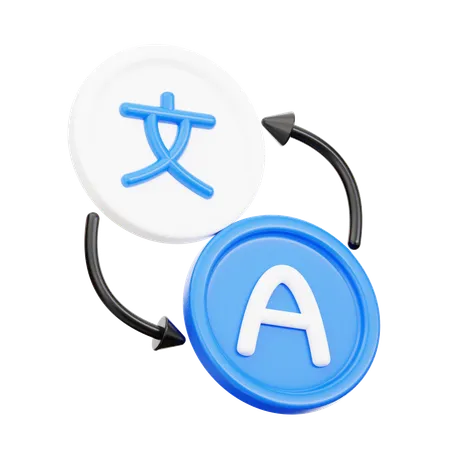 Language translator  3D Icon