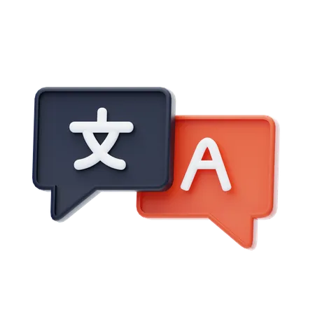 Language Translator  3D Icon