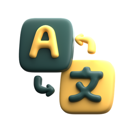 Language Translator  3D Icon