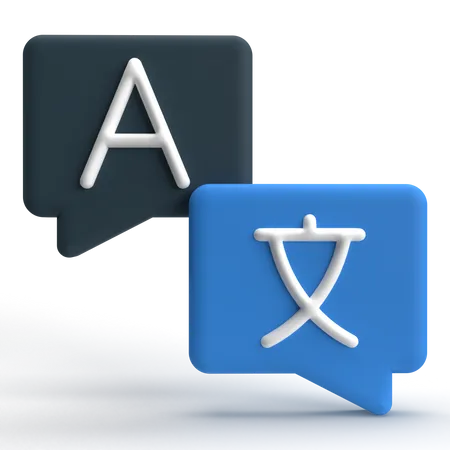 Language Translator  3D Icon