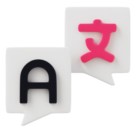 Language Translator  3D Icon