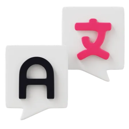 Language Translator  3D Icon