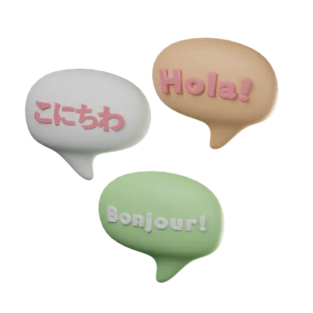 Languages  3D Icon