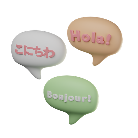 Languages  3D Icon