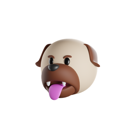 Langue de chien  3D Icon