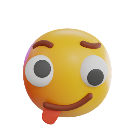 Emoji avec une langue idiote  3D Icon