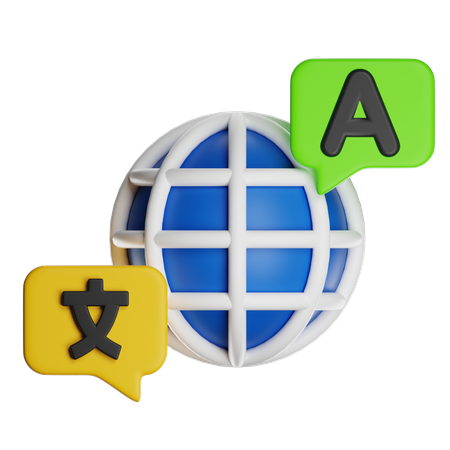 Langue internationale  3D Icon