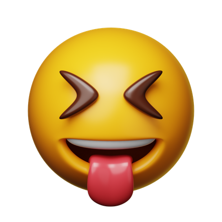 Langue dehors emoji  3D Icon