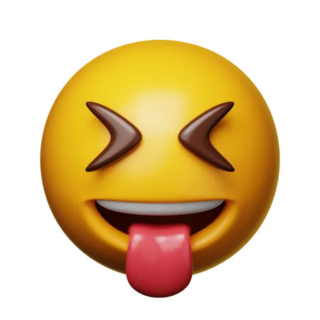 Langue dehors emoji  3D Icon