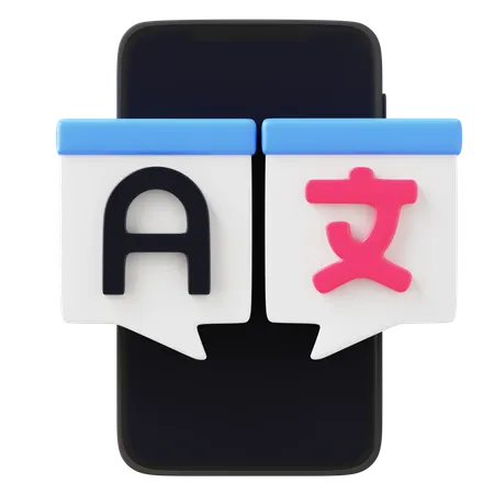La traduction de la langue  3D Icon