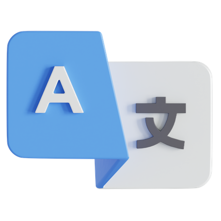 Langue traduire  3D Icon