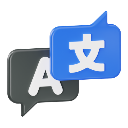 Langue traduire  3D Icon