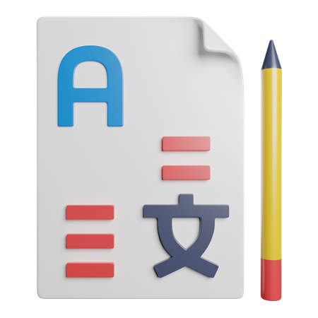 Langue traduire  3D Icon