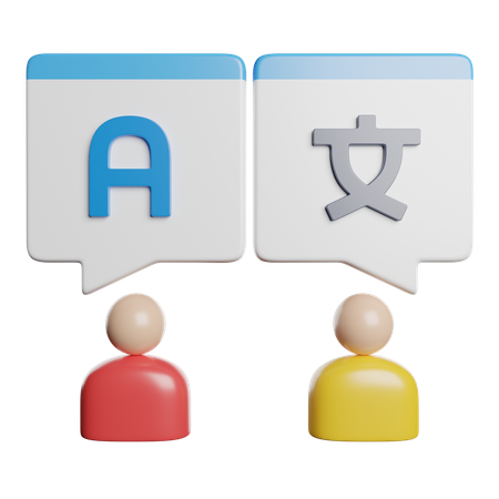 Langue traduire  3D Icon