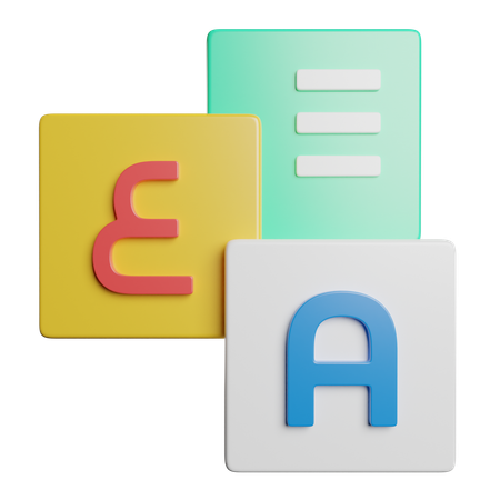 Langue traduire  3D Icon