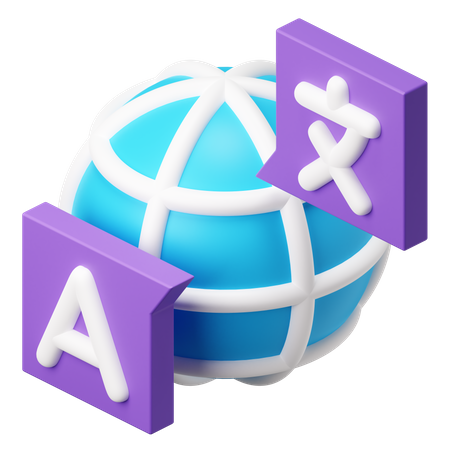 Langue traduire  3D Icon