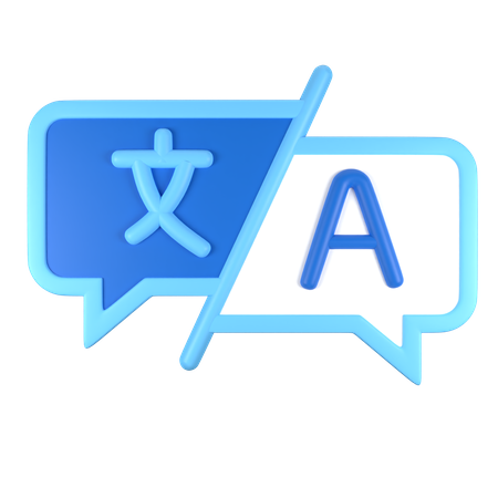 Langue traduire  3D Icon