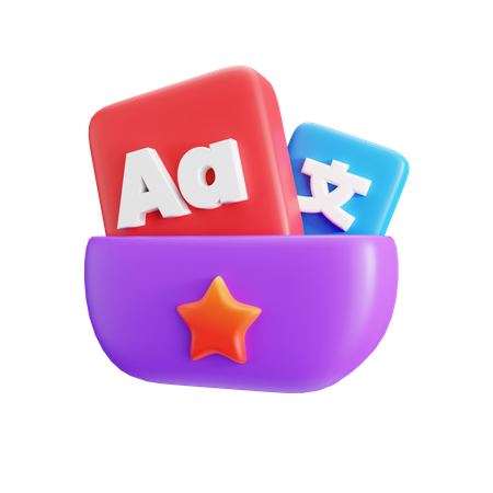 Langue traduire  3D Icon