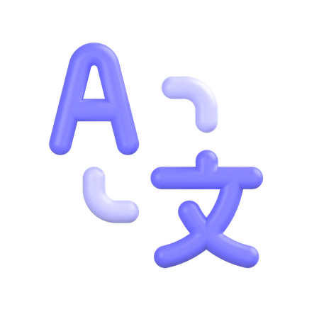 Langue traduire  3D Icon