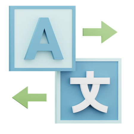 Langue traduire  3D Icon