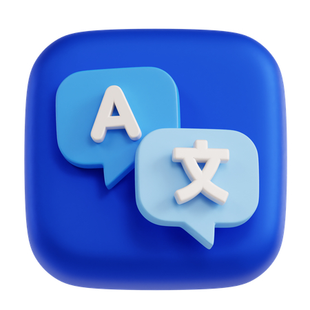 Langue traduire  3D Icon