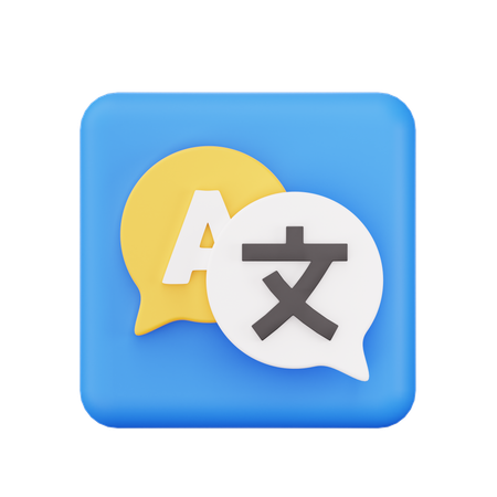Langue traduire  3D Icon