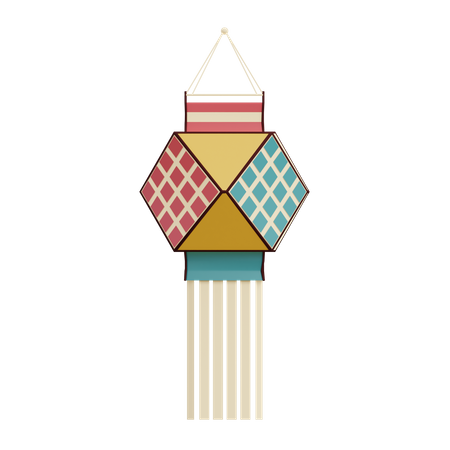 Lantern  3D Illustration