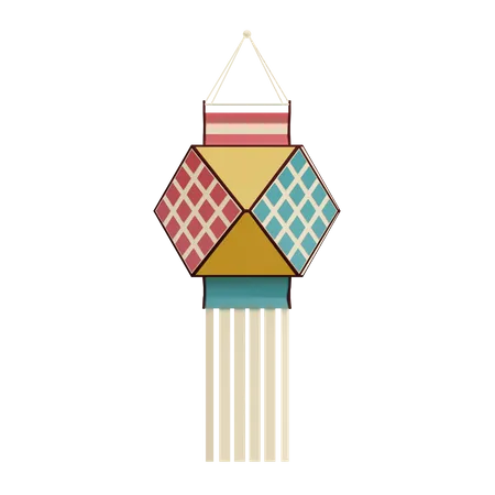 Lantern  3D Illustration