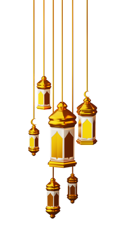 Lantern  3D Illustration