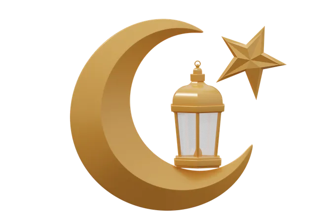 Lantern islamic  3D Icon