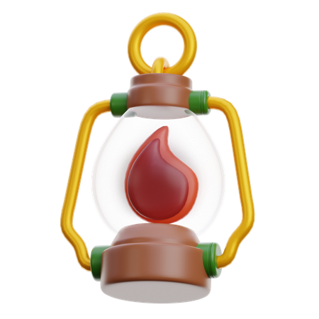 Lantern Jadul  3D Icon