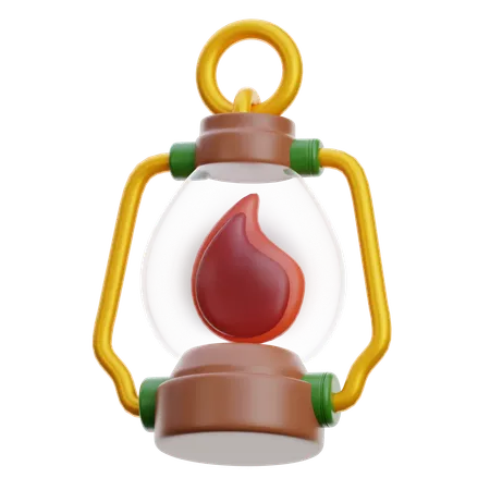 Lantern Jadul  3D Icon